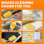Reusable Duster Refill Compatible with Swiffer Hand Duster, 360 Duster Refills Only, Washable Pet Heavy Duty Dusters Refills for Swiffer Duster 3ft 6ft Extended Handle, 6 Pack (Handle is Not Included)