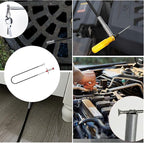 Drain Snake,61 inch Flexible Grabber Claw Pick Up Reacher Tool,Drain Clog Remover - Gutter Cleaning Tools for Home Sink, Bathroom Tub,Drain, Toilet, Tight Spaces