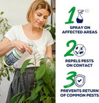 All Natural Peppermint Oil Insect & Pest Control Spray Repels Mice, Spiders, Ants, for Home, Indoor, Outdoor, Garden Maximum Strength Smart Grower Ready to Use 32 FL OZ