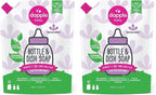 Dapple Baby Bottle Soap, Hypoallergenic Dish Soap for Baby Bottles, Powered by Plants, Lavender, 34 Fl Oz Refill (Pack of 2)
