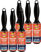 Scotch 3M Mini Lint Rollers 6-Pack (30 Sheets Each), Travel-Size Sticky Lint Removers for Clothes, Furniture and Pet Hair