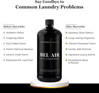 Laundry Liquid Detergent (Bel Air) - 32 Oz Laundry Perfume Bottle for Men & Women, Stain & Odor Remover, Deep Clean, Long-Lasting Fragrance and Freshness for All Fabrics
