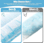 50 Count 360° Heavy Duty Duster Refills Compatible with Swiffer, Larger -Extra Thick Electrostatic Disposable dusters Refill for Electronics, Furniture, Blinds, Ceiling Fans, Unscented