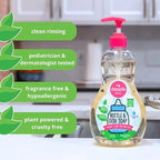 Dapple Baby Bottle Soap, Hypoallergenic Dish Soap for Baby Bottles, Powered by Plants, 1 Pump Included, Packaging May Vary, Fragrance Free, 16.9 Fl Oz (Pack of 3)