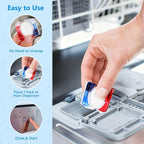 32 Count Dishwasher Pods, No Pre-Rinse Dishwasher Detergent Soap On Stain and Grease, Leaving a Virtually Spotless Shine,Dishwasher Detergent for Deep Cleaning