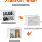 HOMIDEC Shoe Storage Cabinet, 48 Pairs Shoe Rack 3 by 8 Tier Space Saving Shoe Organizer for Closet Hallway Living Room Bedroom Garage