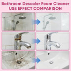 Bathroom Descaler Foam Cleaner, 10 Fl Oz Powerful Pink Bathroom Cleaner Spray,Bathrooms Descaler Foam Cleaners, Stubborn Stains Cleaner for Sink Tub Floor Tile (1set/300ml)