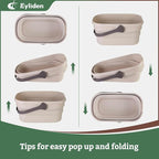 Eyliden Collapsible Bucket, Bucket for Cleaning Mop, 10L(2.6Gallon) Multiuse Foldable Water Pail, Portable Handy Basket for Cleaning Mop, Camping, Tailgating and More