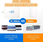 BellaLuce Laundry Detergent Sheets: 1 Home Size (240 Loads, Fresh Linen) & 2 Travel Size (32 Loads, Fresh Linen & Butterfly Kiss) | Portable for College, Dorm, Hotel, Family
