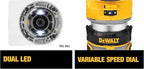 DEWALT DCW600B 20V MAX XR CMPCT Metal Fixed Base Router