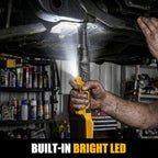 3/8" Cordless Ratchet Wrench for Dewalt 20V Battery(Tool Only),75FT-LBS(102N.m) Extended Electric Ratchet Wrench Set with Variable Speed, LED Light, 1/4"&1/2" Adapter,3" Extension Bar