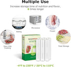 [2025 Upgraded] Bonsenkitchen 6 Rolls 11" x 16' Vacuum Sealer Bags for Food with a Color Box, Easy to Store, Commercial Grade, BPA Free, Great for Food Storage or Sous Vide, VB21