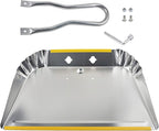 PHYEX 3-Pack 17" Heavy Duty Metal Dust Pans, Wide Dustpans for Household, Easy to Assemble