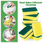 80 Pack Cleaning Sponges Kitchen High Density Dish Sponges Scrub Sponge Multi-Surface Cleaning Scrubber Pad, Durable Dishwashing Sponge Bulk Cleaning Supplies for Washing Dishes, Home, Bathroom, Car