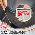 Holikme Dryer Vent Cleaner Kit Clothes Dryer Lint Brush Vent Trap Cleaner Home Essentials Long Flexible Vacuum Brush,Crevice Gap Cleaning Tool Brush