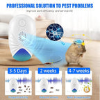 Ultrasonic Pest Repeller Indoor, Upgraded 2025 Mouse Repellent Ultrasonic Plug in Roach Insect Rodent Repellent, 3 Modes Repellent for Roach, Bugs, Mice, Spider, Electronic Rodent Repellent Devices