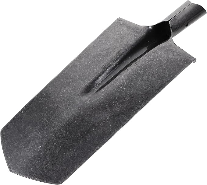 Manganese Steel Spade Garden Shovel Narrow Tip Soil Digging Tool for Tree Planting and Transplanting with Metal Handle, Heavy Duty Narrow Mouth Digging Spade for Outdoor Gardening