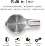 Color Up ¾ Cup Pet Food Scoop – Stainless Steel Dog Food Scoop Cup (12 Tbsp) – Heavy-Duty, Rust-Resistant Measuring Scoop for Dogs, Cats, Birds & Rabbits – Ideal for Dry Food & Treats