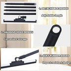 Floor Squeegee - 52 Inch Adjustable Long Handle 14.2 Inch Rubber Blade 180° Rotatable Head Heavy Duty Squeegee Broom for Floor Window Bathroom Tile Garage Concrete Shower Patio (White)