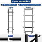 Abiglifty Storage Shelves, 5-Tier Metal Shelving, Wire Shelving Unit with Adjustable Leveling Feet, Shelf Organizer for Bathroom, Pantry, Laundry