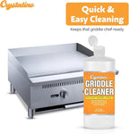 Flat Top Grill Cleaner (32 Fl Oz), Removes Grease, Rust, Fats, Carbon, and Calcium, Griddle Cleaning Kit, Use on Stainless Steel as Wolf Blackstone Griddle Cleaner for Flat Top Degreaser