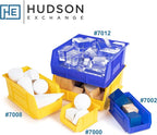 Hudson Exchange 11" x 11" x 5" Plastic Stackable Storage Bin and Hanging Container (Yellow, 1 Pack)