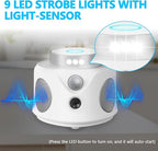 Mouse Repellent Ultrasonic, 360° Mice Repellent Indoor Rat Deterrent Get Rid of Mice with LED Lights, Squirrel Rodent Repellent for Attic Houses Barns Garage Basement RV