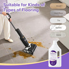 Floor Cleaning Solution Lavender Scent, Compatible with Roborock Cleaning Solution Quick Drying Without Residue Suitable for All Robot Vacuums and Wet Dry Dual-Use Vacuum Cleaners (2.5 L, Lavender)