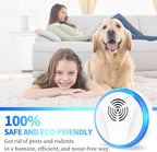 Ultrasonic Pest Repeller Indoor Plug in for Rodent Control, Mosquito Repellent, Cockroach Killer, Spider Deterrent, Electronic Mice Repellent (4, White)