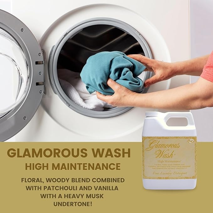 TYLER Glamour Wash Laundry Detergent High Maintenance, 16 Fluid Ounce/with Dryer Sachet Single Pouch L