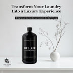 Laundry Liquid Detergent (Bel Air) - 32 Oz Laundry Perfume Bottle for Men & Women, Stain & Odor Remover, Deep Clean, Long-Lasting Fragrance and Freshness for All Fabrics