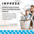 IMPRESA 12 Pack Pumice Chisel Sticks - Secure Refillable Scouring Stick Handle - Thin Cleaning Stone for Tight Spaces - Pumice Stone Toilet Bowl Cleaner & Stovetop Cleaner - White & Red