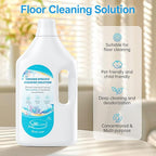 1L Fresh Ocean Floor Cleaning Solution Compatible with Roborock/Eufy/iRobot/Ecovacs/Dreame/Shark, Fragrance Deodorization, Deep Cleans for Multiple Hard Floors, Suitable With All Robot Vacuum