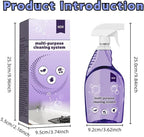 Multi-Purpose Cleaning System,Clean Spray Cleaner For Ovens,Spray Oven Cleaner,Multi-Surface Cleaners With Concentrated Cleaning Tablets,Sided Cleaning Agent Suitable For Households