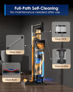 Tineco Pure ONE Station 5 Pro Cordless Smart Stick Vacuum, Automatic Dust Collection,Full-Path Self-Cleaning, 200AW Powerful Suction,ZeroTangle Brush, Up to 100 Minutes Runtime,ClogLess System