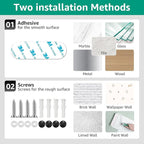 Mbillion Under Cabinet Paper Towel Holder for Kitchen, RV & Camper - Waterproof, Anti-Rust Wall Mount with No Drill Installation, 5.71” Compact Design (Brushed Silver)