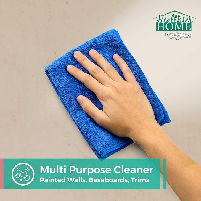 CHOMP! Painted Wall Cleaner Spray: Healthier Home 5-Minute CleanWalls 4-in-1 Multipurpose, Ceiling and Baseboard Cleaning - Dirt, Dust, Odor and Stain Remover - 32 Oz (Holiday Hearth Scent)