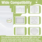 6-Pack 15.7 x 23.7 Inch Oven Rack Cleaning Bags, Reusable No-Scrub Soaking Bags with Sealed Zip for Removable Oven Racks, Grill Grates and BBQ Racks, Leak-Resistant Clear PE, No Cleaner Included