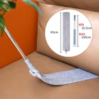 Retractable Gap Dust Cleaner Flat Duster for Under Appliances Household Cleaning Tools for Cleaning Under Appliances Furniture Couch Fridge 55.12icnh Gray