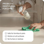 Everneat Probiotic Surface Cleaner Concentrate – Cleans for Days, Refillable, Non-Toxic | Refill Bottle Makes 8 Spray Bottles | Lavender, Clary Sage, Copaiba & Orange EO | 8 oz (Just Add Water)