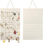 Resovo Hanging Earrings Organizer, Earring Holder & 20 Hooks, Holds Up To 300 Pairs, Compact Design, Soft Material, Earring Hanger Earring Display Hanging Organizer for Women Girls -1 Pack