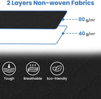 Fab totes Storage Bags,Clothes Blanket Storage Bins Foldable Closet Organizers with Reinforced Handle for Home Dorm Storage and Organization,Fabric Bags for Organizing Sheets,Clothing (Black,4 Pack)
