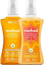 Method Laundry Variety Pack Laundry Detergent, fabric Softener 53.5 Fl Oz (Ginger Mango)