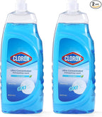 Clorox Liquid Dish Soap with Oxi in Fresh Scent, 40 Fl Oz | Bleach-Free Dishwashing Liquid Powers Through Grease to Wash Dishes and Clean | Ultra Concentrated Dishwashing Soap (Pack of 2)