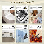 Steam Cleaner,15s Heat-Up,1.6L Tank,3-Level Adjustable Handle,2500W Steamer for Cleaning,Portable Steamer for Cleaning with 16PCS Accessories,Steam Cleaner for Home,Grout,Tile,Couch,Car,Dirt,Grease