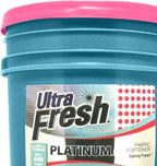 Ultra Fresh Platinum 5 Gallon Spring Fresh Scented Fabric Softener Liquid with Pump for Easy Dispensing for Up to 640 Laundry Loads (5 Pack)