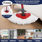 Microfiber Mop Head Refill for Ocedar Spin EasyWring Mop Replacement Head (pack of 3)