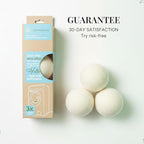 XL Wool Dryer Balls – Natural Fabric Softener for Laundry – Reusable, Anti-Static & Reduces Drying Time – 100% New Zealand Wool – Eco-Friendly Dryer Balls for Clothes