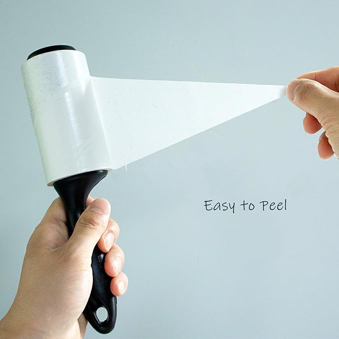 4 inch Lint Roller Refills Only for Scotch-Brite Lint Roller Replacement Refills for Pet Hair Extra Sticky 60 Sheets per Roll Pack of 10 Rolls Total 600 Sheets (Inside Dia. 1-3/4 inch)