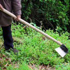 DOITOOL Heavy Duty Garden Hoe Tool Solid Steel Hand Hoe for Weeding Digging Soil Loosening and Planting in Backyard and Farm